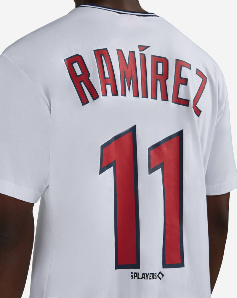 Mitchell  Ness Cleveland Buckeyes Jos&eacute; Ram&iacute;rez Traditional Tee SS19281-CBCWHIT White 3