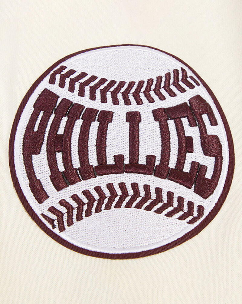 PRO STANDARD Philadelphia Phillies Retro Classic Fleece Pull Over Hoodie  LPH535465-EGW cream 2
