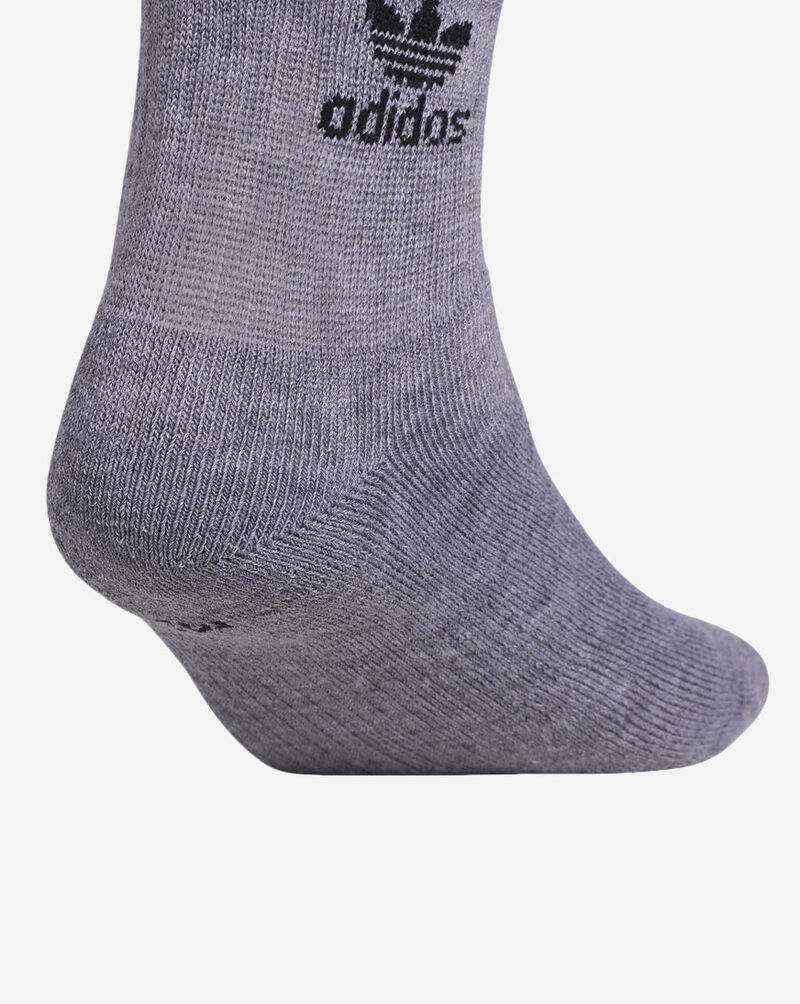 adidas Trefoil Crew Socks (Medium, 6PK) CH7677 Black 3