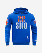 PRO STANDARD New York Mets Juan Soto #22 Classic Player Name And Number Double Knit Pullover Hoodie LNM5315728-RYB Blue 1
