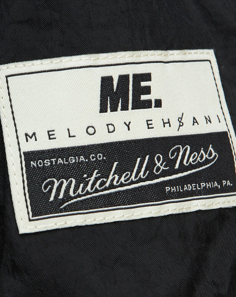 Mitchell  Ness Melody Ehsani Shooting Shirt New York Knicks OJPO6356-NYKYYPPPBLCK Black 4