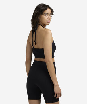 NSW Chill Terry Slim Cropped French Terry Halter Top