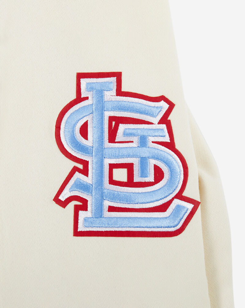 PRO STANDARD Big Boys' St. Louis Cardinals Retro Classic Rib Fleece Pull Over Hoodie LSCB5315097-EUN cream 4
