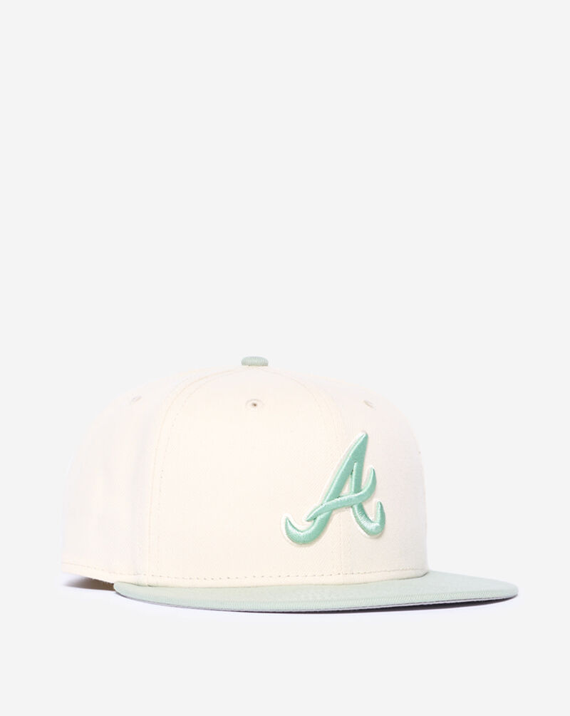 New Era 59Fifty Atlanta Braves Fitted Hat 60904444 cream 1
