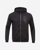 Chicago White Sox Triple Black Double Knit Full-Zip Hoodie