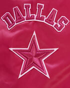 PRO STANDARD Dallas Cowboys Triple Pink Satin Jacket FDCU45423-BPU Pink 2