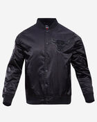Chicago Bulls Triple Black Satin Jacket