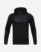 Boston Celtics Triple Black Double Knit Pull Over Hoodie