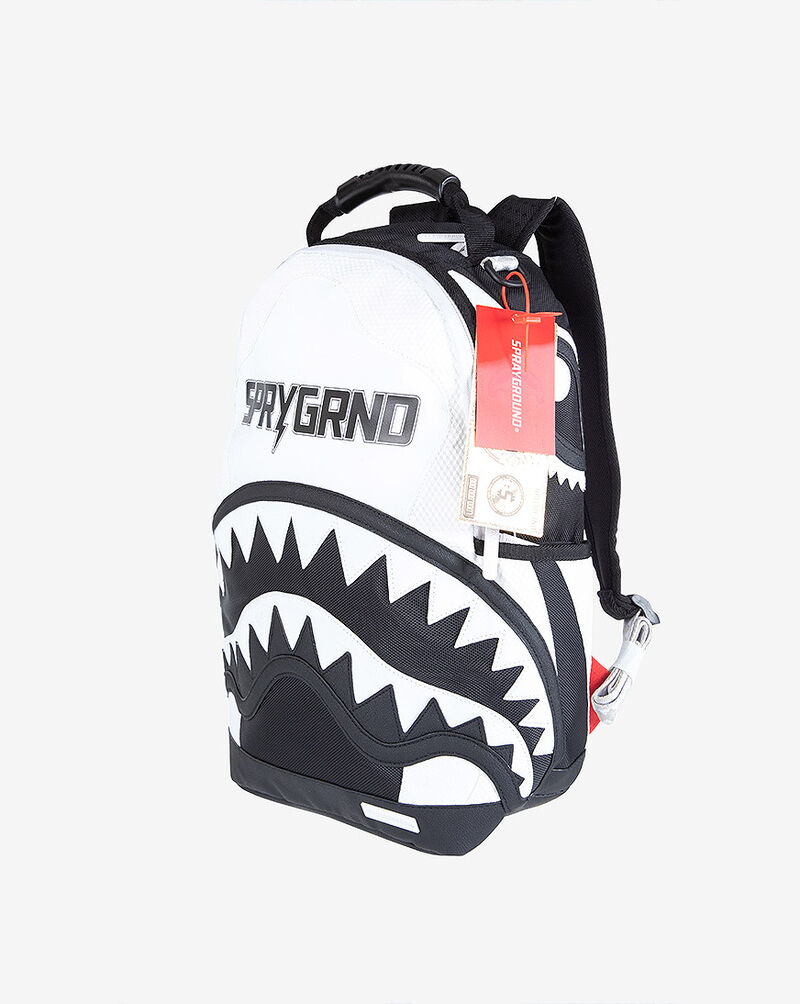 SPRAYGROUND AIR SHARK V2 ULTIMATE BACKPACK, White Men's Backpacks