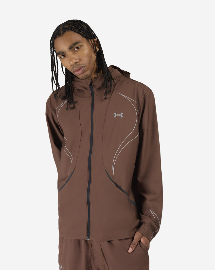 Shop Under Armour Unstoppable+ Woven Jacket 6014718-230 brown