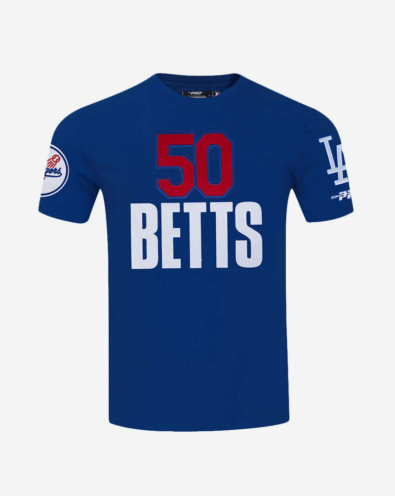 PRO STANDARD Los Angeles Dodgers Mookie Betts #50 Classic Single Jersey Tee LLD1315407-DBL Blue 1