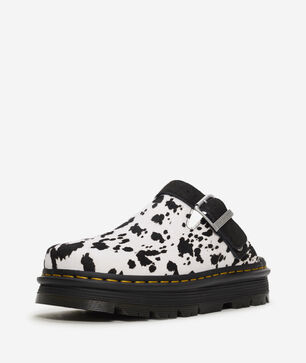 Zebzag Suede Slingback Platform Mules