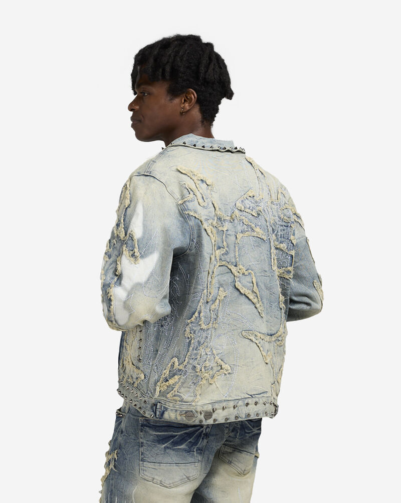 Smoke Rise Ascended Denim Jacket JJ25647SN-BLU Blue 2