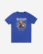 STREETZ IS WATCHIN Kids' Blessed Tattoo Praying Hands Tee SIWBOYS5141-RYL Blue 1