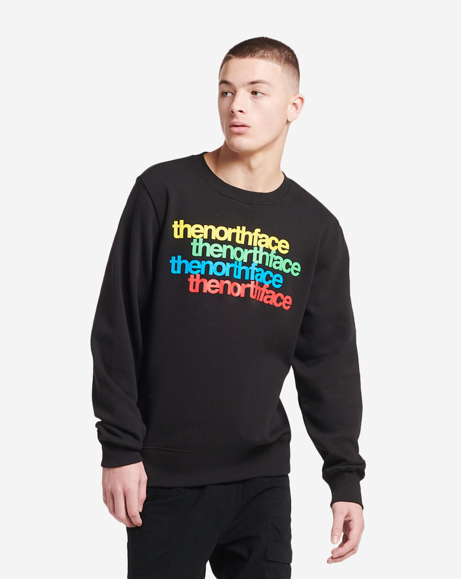 the north face rainbow sweatshirt