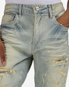 Smoke Rise Distressed Heavy Vintage Washed Jean JP24509-BLU Blue 3