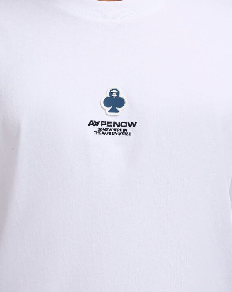 AAPE AAPE Clover Badge Tee AAPTEM1601XXO-WHX White 3