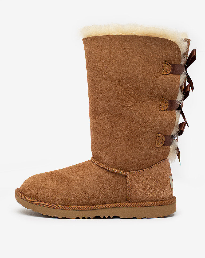 Shop UGG Grade School Bailey Bow Tall II Boots 1090529CHEJ brown