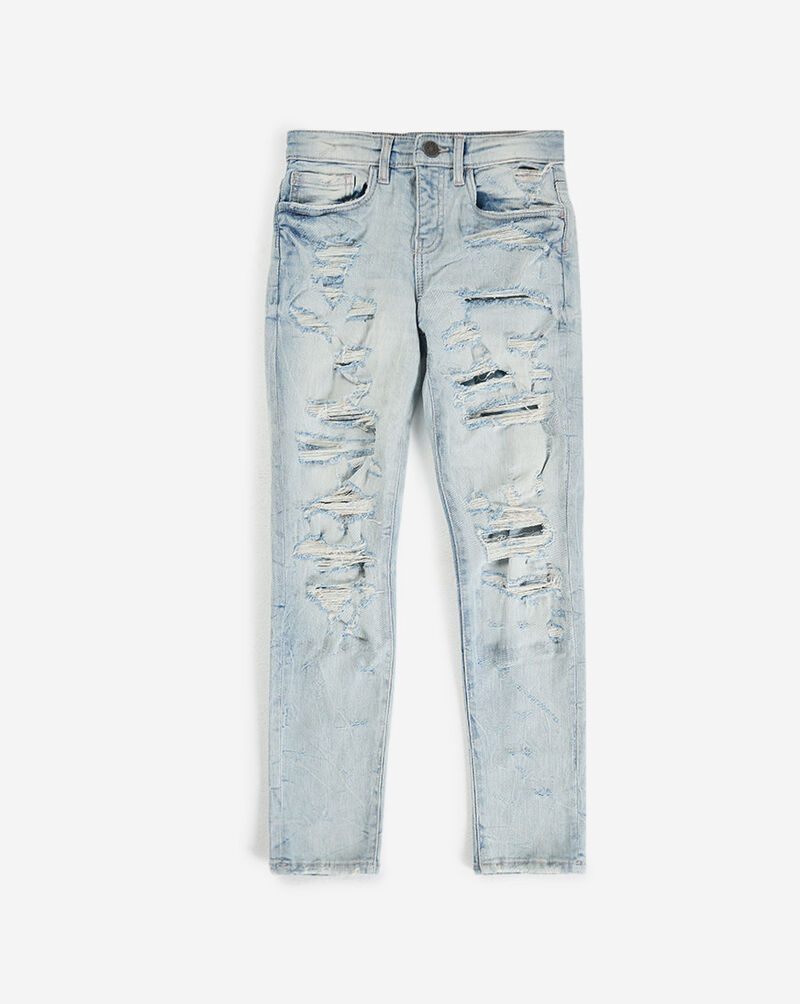 Jordan Craig Kids' Distressed Slim Fit Jeans (8-16) JS3308B-ICEBLUE Blue 1