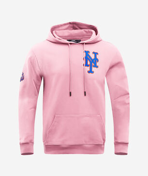 New York Mets Classic Chenille Double Knit Pull Over Hoodie 