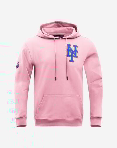 New York Mets Classic Chenille Double Knit Pull Over Hoodie 