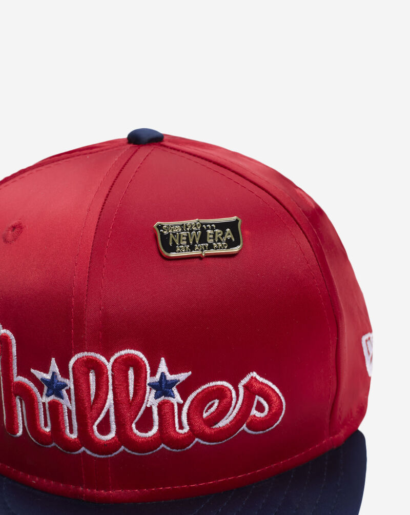 New Era 59Fifty Philadelphia Phillies Satin Fitted Hat 60623223 Red 2