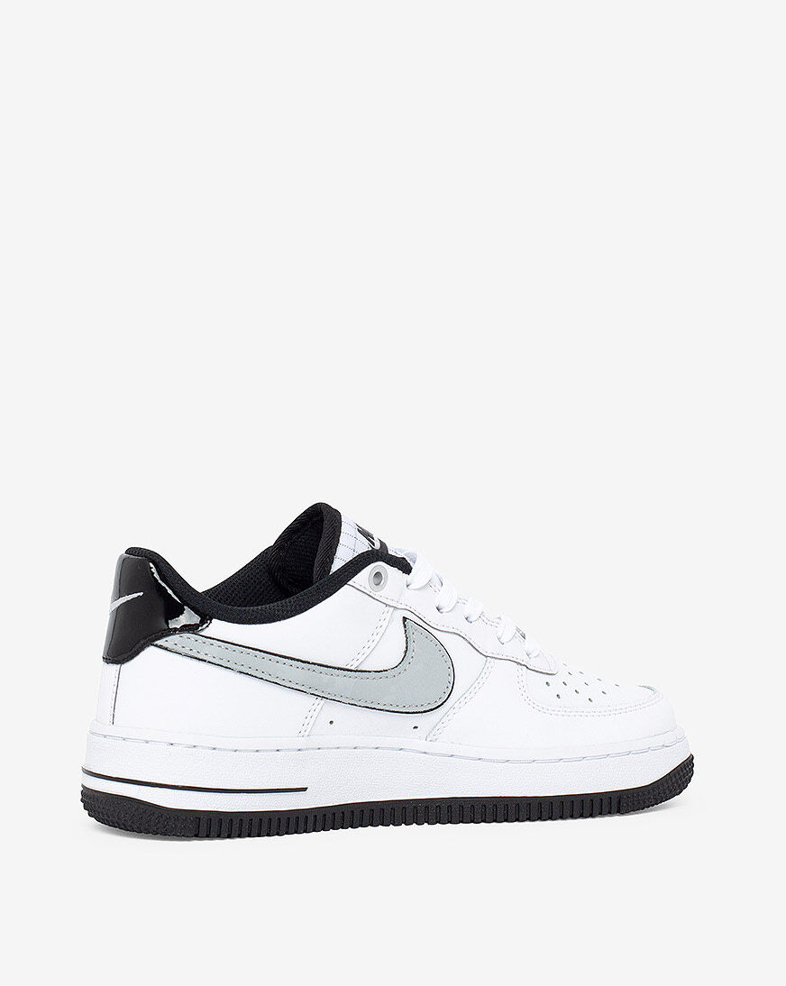 air force 1 lv8 black/wolf grey/blue grade school boys' shoe