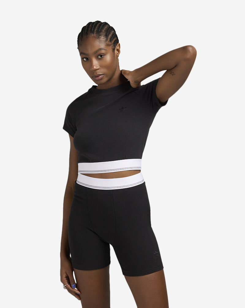 Shop adidas Ribbed Tee IT9771 black | SNIPES USA