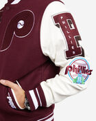Pro Standard Philadelphia Phillies Mash Up Logo Varsity Jacket LPH633424-WNW Red 4
