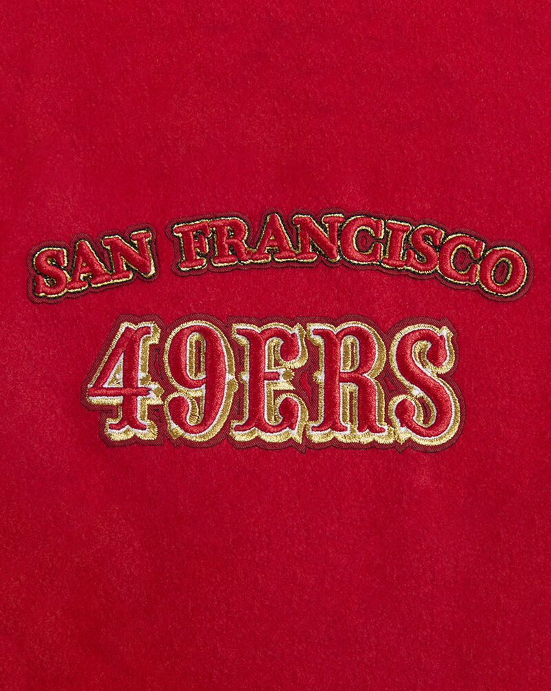 PRO STANDARD San Francisco 49ers Retro Classic Rib Wool Varsity Jacket FS4643598-RBK Red 4