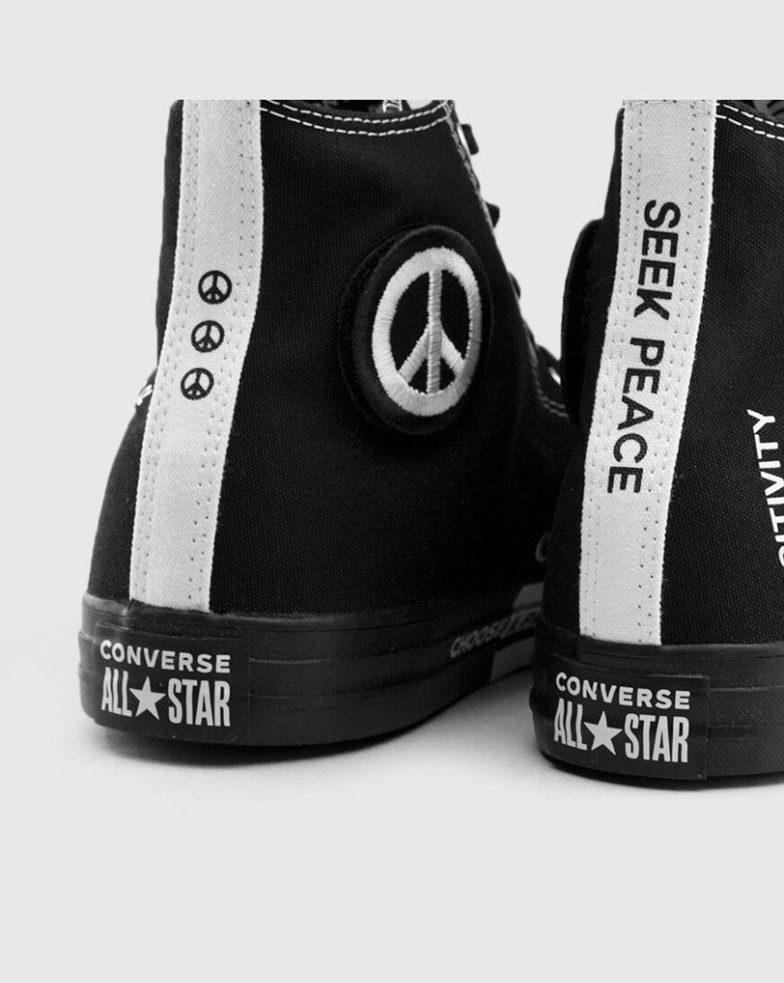 converse chuck taylor all star seek peace high