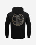 PRO STANDARD Black and Gold Brooklyn Nets Hoodie BBN5513628-BLK Black 4