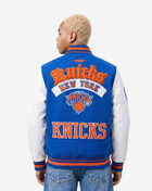 PRO STANDARD New York Knicks Best Of Men's Leather Varsity Jacket BNK6516296-ROR Blue 2