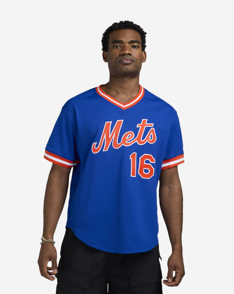 Mitchell  Ness New York Mets Gooden Authentic Batting Practice Jersey ABPJ3054-NYM86DGOROYA Blue 1