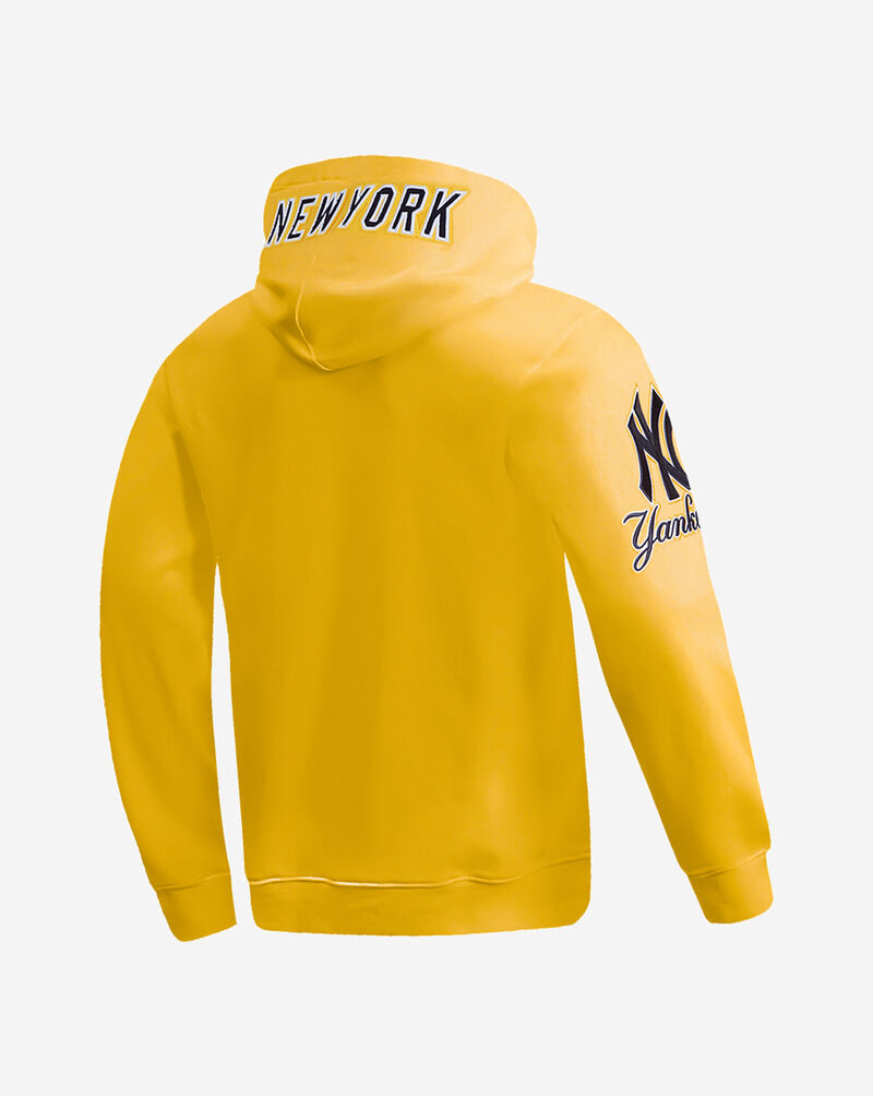 PRO STANDARD New York Yankees Classic Chenille Double Knit Pull Over Hoodie  LNY531152-YEL Yellow 3