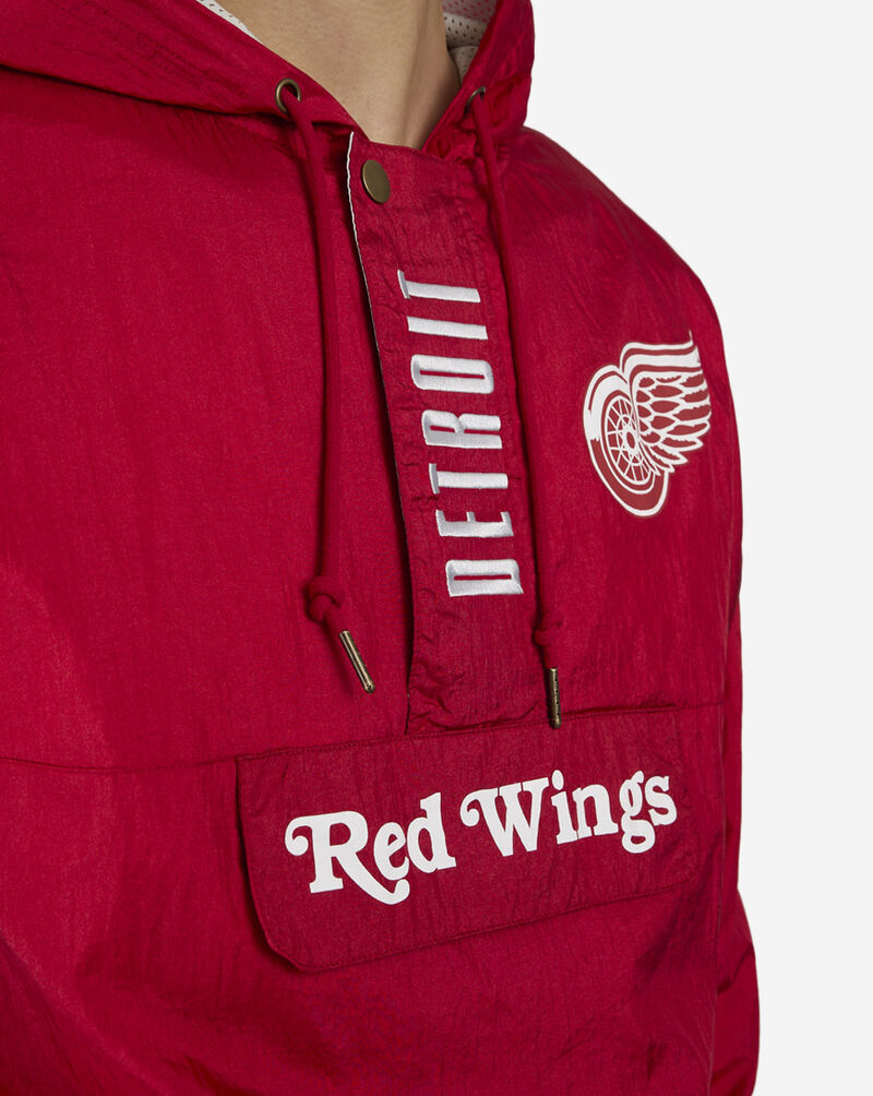 Mitchell  Ness Detroit Red Wings Team OG 2.0 Logo Anorak Windbreaker OJPO6619-DRWYYPPPSCAR Red 3