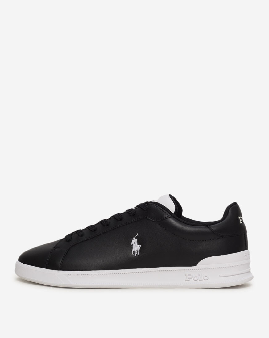 Shop Polo Ralph Lauren Leather Heritage Court 809944784004 black