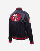 PRO STANDARD San Francisco 49Ers Retro Classic Rib Satin Jacket FS4U43619-BKR Black 3