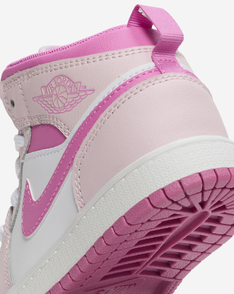 Nike Little Kids' Air Jordan 1 Mid DQ8424-601 Pink 9