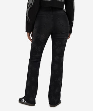 Boot Cut Cascade Stud Denim Jeans