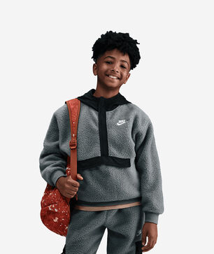 Big Kids' NSW Club Fleece Loose 1/4-Zip Hoodie