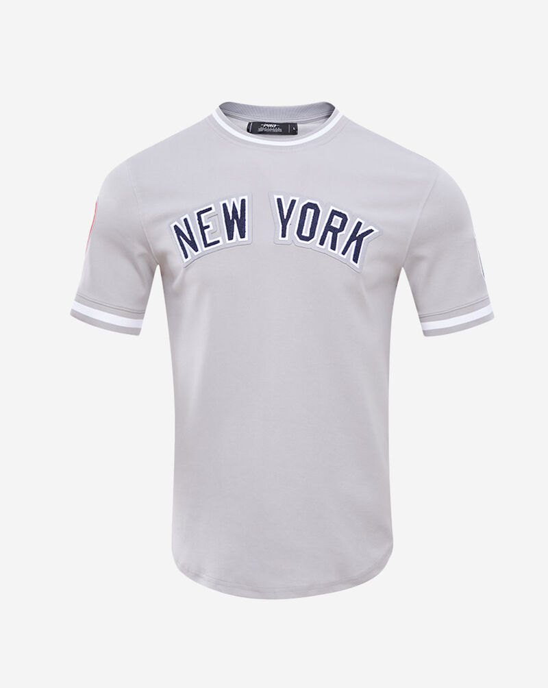 PRO STANDARD New York Yankees Classic Chenille Double Knit Tee  LNY131891-GRY Grey 1