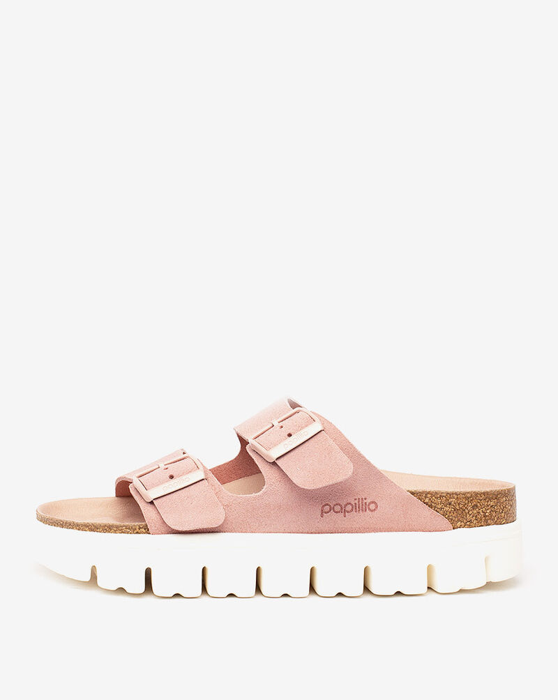 birkenstock type shoes on Birkenstock Arizona Platform Suede Leather Womens Shoes Snipes Usa