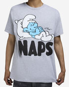 Graphic Tees Smurf Naps Sleepy Tee SMF1880XX Grey 3