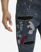 Decibel Paint Splatter Rip and Repair Jeans SS25-MD001 Blue 3