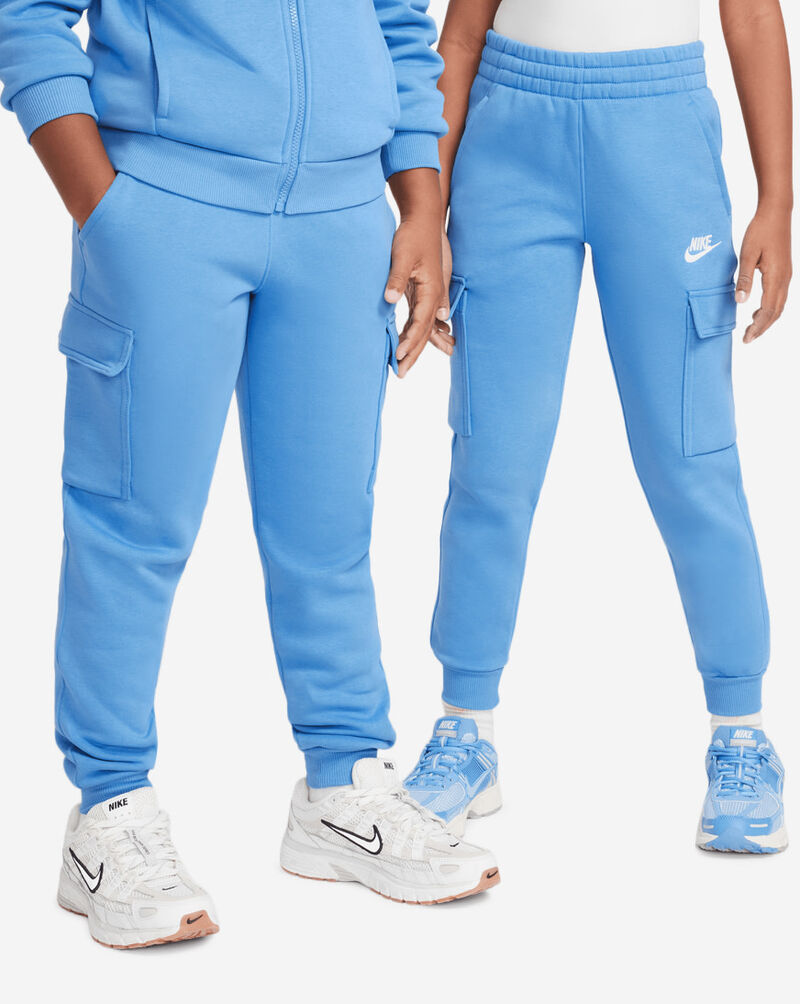 Nike Big Kids' NSW Club Fleece Cargo Joggers FD3012-489 Blue 1