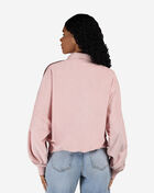 adidas Terry Towel V Neck Polo Shirt KD1400 Pink 2