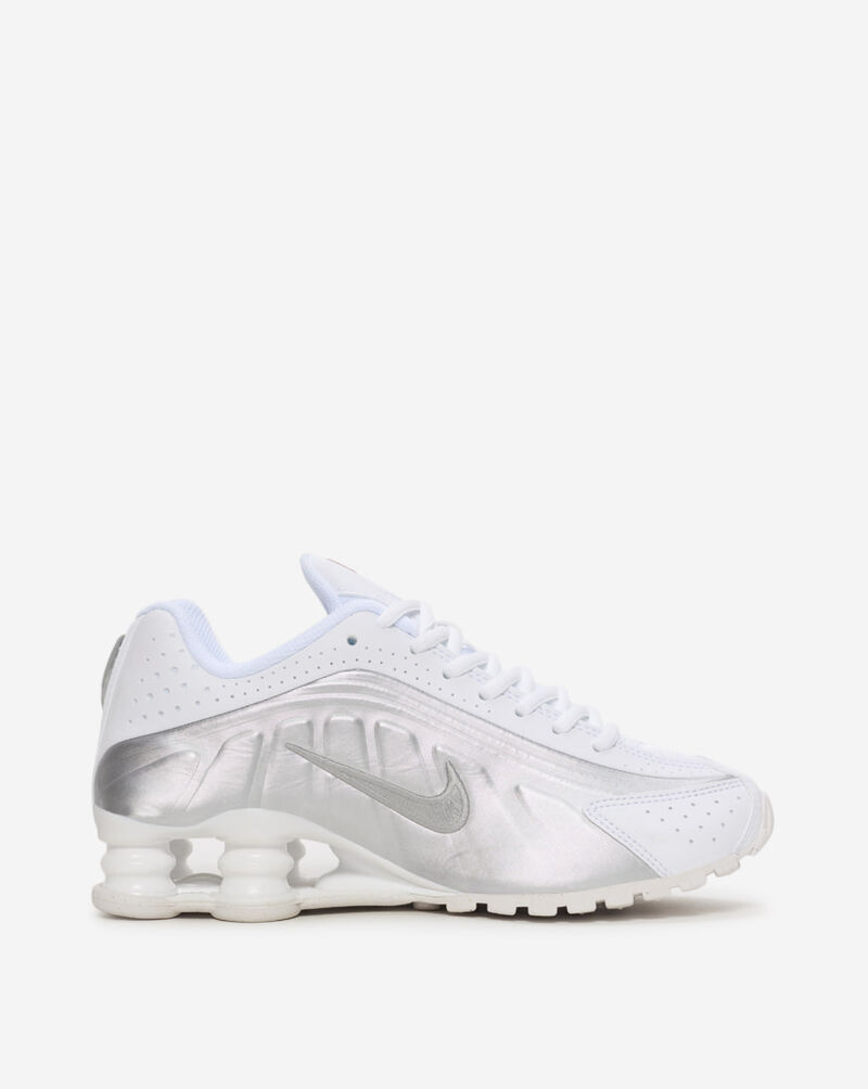 Nike Big Kids' Shox R4 CW2626-101 White 4