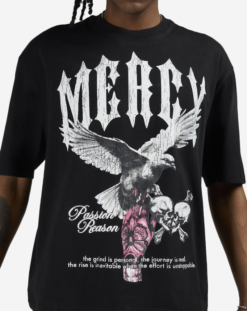 Graphic Tees Dove Skull Mercy Tee RSF5-014JK-001 Black 3
