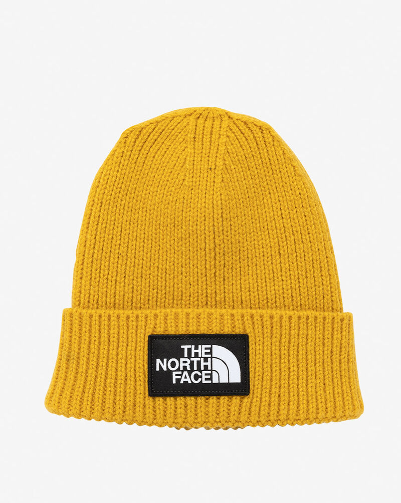 The North Face Logo Box Cuffed Beanie NF0A3FJXH9D Yellow 1